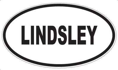 LINDSLEY - Oval Magnet