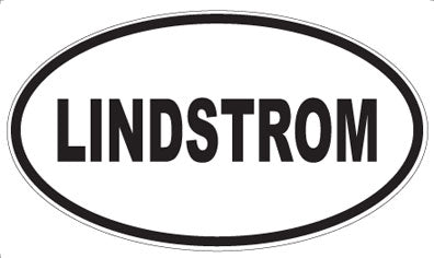 LINDSTROM - Oval Sticker