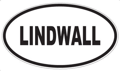 LINDWALL - Oval Sticker