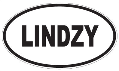 LINDZY - Oval Sticker