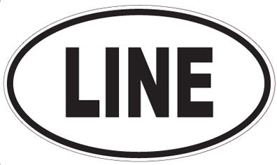 LINE - Oval Sticker