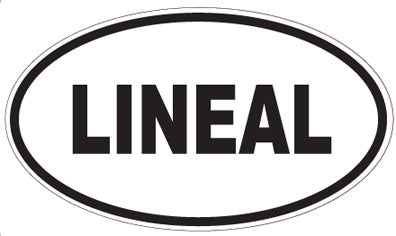 LINEAL - Oval Sticker