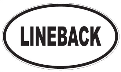LINEBACK - Oval Sticker