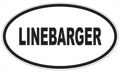 LINEBARGER - Oval Sticker