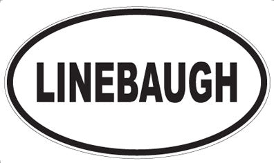 LINEBAUGH - Oval Magnet