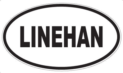 LINEHAN - Oval Sticker