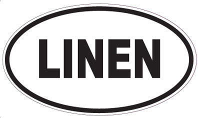 LINEN - Oval Sticker