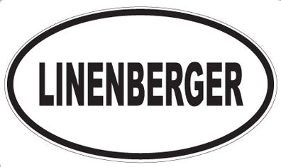 LINENBERGER - Oval Sticker
