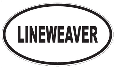 LINEWEAVER - Oval Sticker