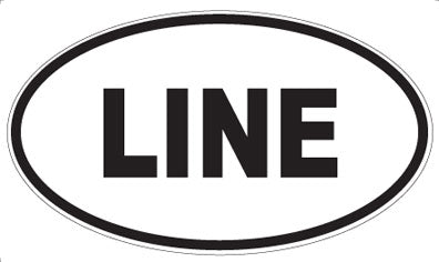 LINE - Oval Magnet