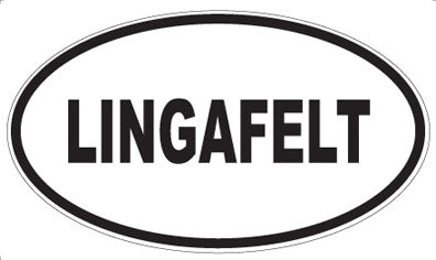 LINGAFELT - Oval Magnet
