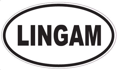 LINGAM - Oval Sticker