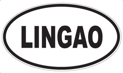 LINGAO - Oval Sticker