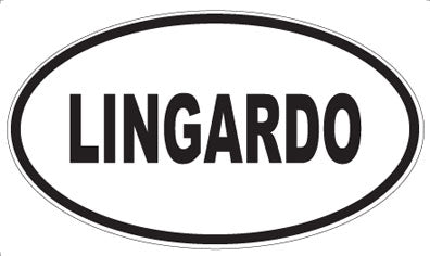LINGARDO - Oval Sticker