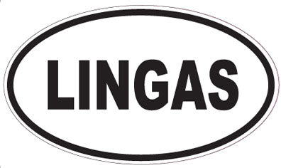 LINGAS - Oval Sticker