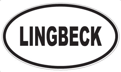 LINGBECK - Oval Sticker