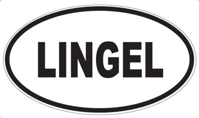 LINGEL - Oval Sticker