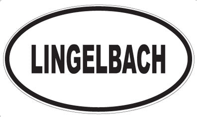 LINGELBACH - Oval Sticker