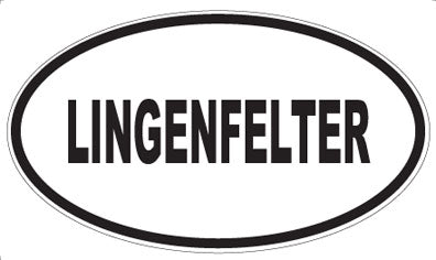 LINGENFELTER - Oval Sticker