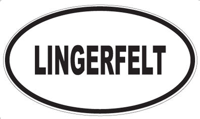 LINGERFELT - Oval Sticker