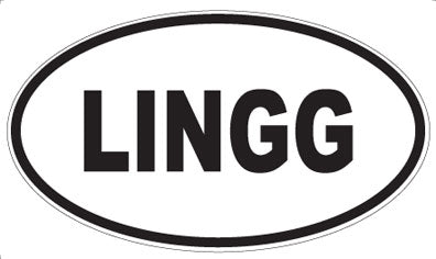 LINGG - Oval Sticker