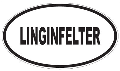 LINGINFELTER - Oval Magnet