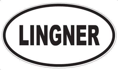 LINGNER - Oval Sticker