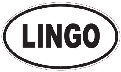 LINGO - Oval Sticker