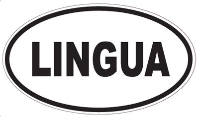 LINGUA - Oval Sticker