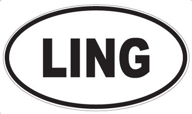 LING - Oval Magnet