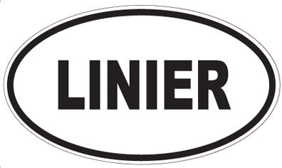 LINIER - Oval Sticker
