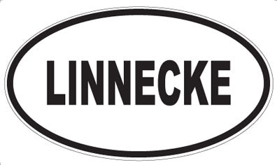 LINNECKE - Oval Sticker