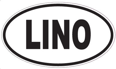 LINO - Oval Sticker