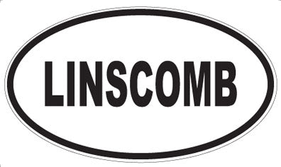 LINSCOMB - Oval Sticker