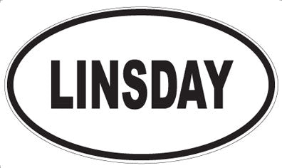 LINSDAY - Oval Magnet
