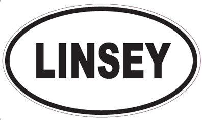 LINSEY - Oval Sticker
