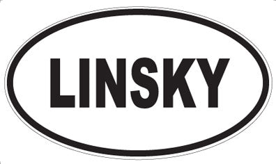 LINSKY - Oval Sticker