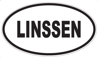 LINSSEN - Oval Sticker