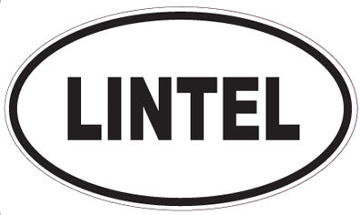 LINTEL - Oval Sticker