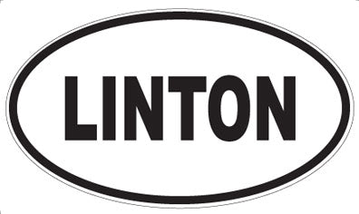 LINTON - Oval Sticker