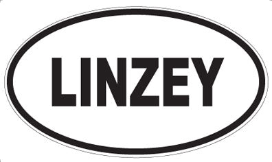 LINZEY - Oval Sticker