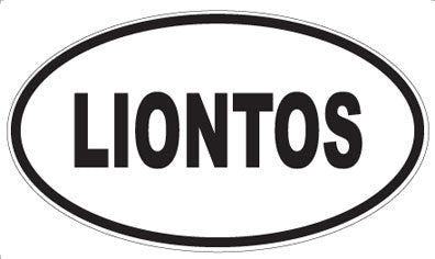 LIONTOS - Oval Sticker
