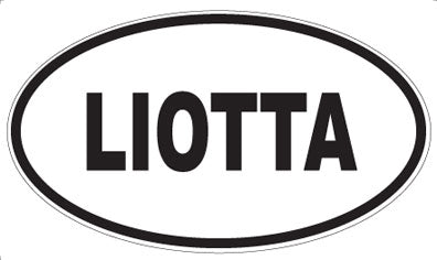 LIOTTA - Oval Sticker