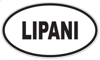 LIPANI - Oval Sticker