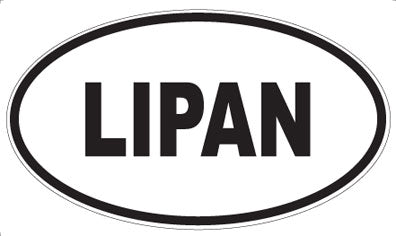 LIPAN - Oval Magnet