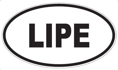LIPE - Oval Sticker
