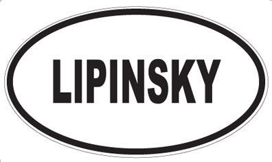 LIPINSKY - Oval Magnet