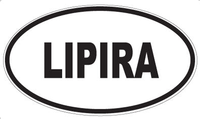 LIPIRA - Oval Sticker