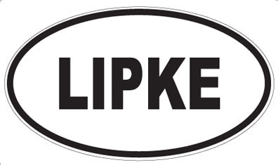 LIPKE - Oval Sticker