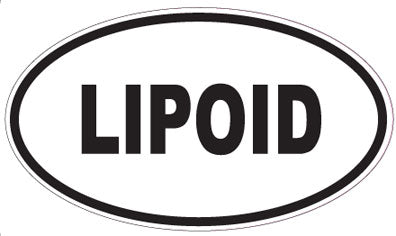 LIPOID - Oval Sticker